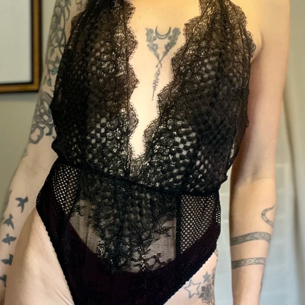 Black Lace Bodysuit